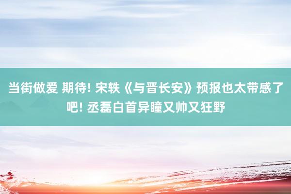 当街做爱 期待! 宋轶《与晋长安》预报也太带感了吧! 丞磊白首异瞳又帅又狂野