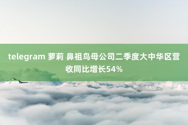 telegram 萝莉 鼻祖鸟母公司二季度大中华区营收同比增长54%