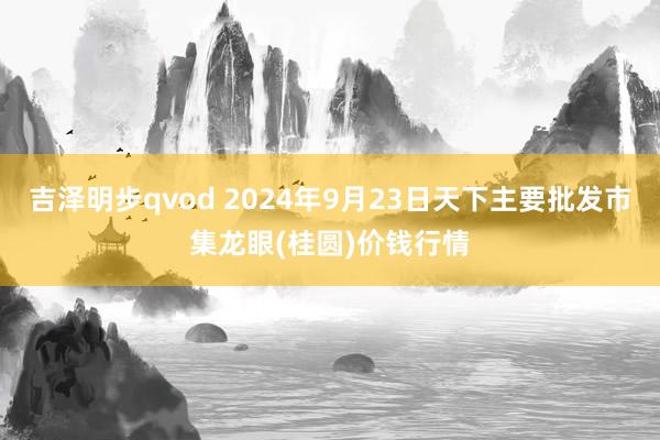 吉泽明步qvod 2024年9月23日天下主要批发市集龙眼(桂圆)价钱行情