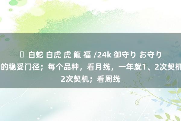 ✨白蛇 白虎 虎 龍 福 /24k 御守り お守り 商品期货的稳妥门径；每个品种，看月线，一年就1、2次契机；看周线