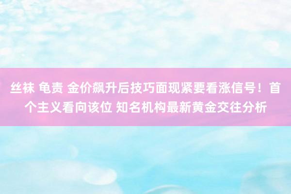 丝袜 龟责 金价飙升后技巧面现紧要看涨信号！首个主义看向该位 知名机构最新黄金交往分析