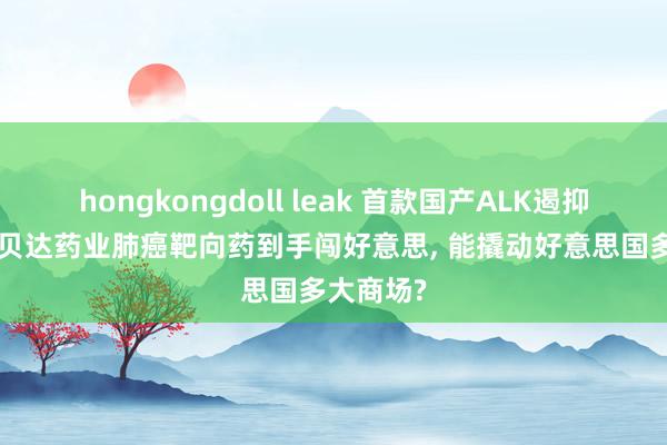 hongkongdoll leak 首款国产ALK遏抑剂出海! 贝达药业肺癌靶向药到手闯好意思， 能撬动好意思国多大商场?