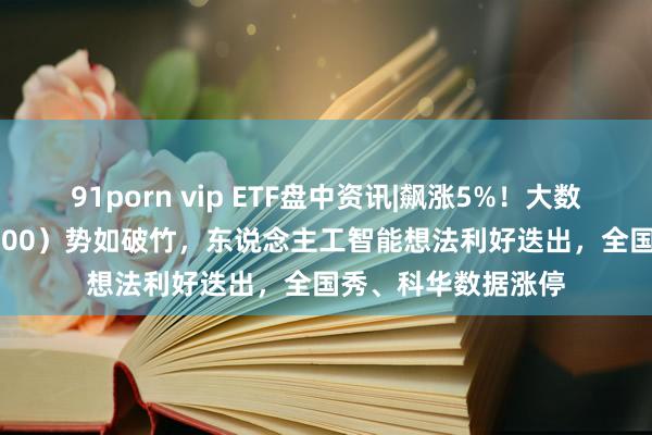 91porn vip ETF盘中资讯|飙涨5%！大数据产业ETF（516700）势如破竹，东说念主工智能想法利好迭出，全国秀、科华数据涨停