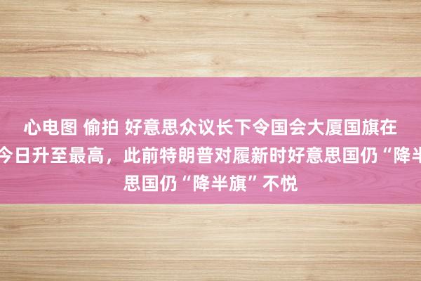 心电图 偷拍 好意思众议长下令国会大厦国旗在总统履新今日升至最高，此前特朗普对履新时好意思国仍“降半旗”不悦