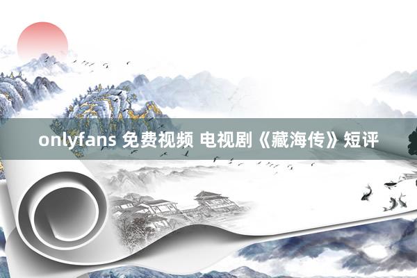onlyfans 免费视频 电视剧《藏海传》短评